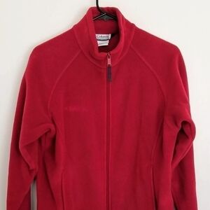 Columbia Women's Red Full Zip Jacket Size Medium